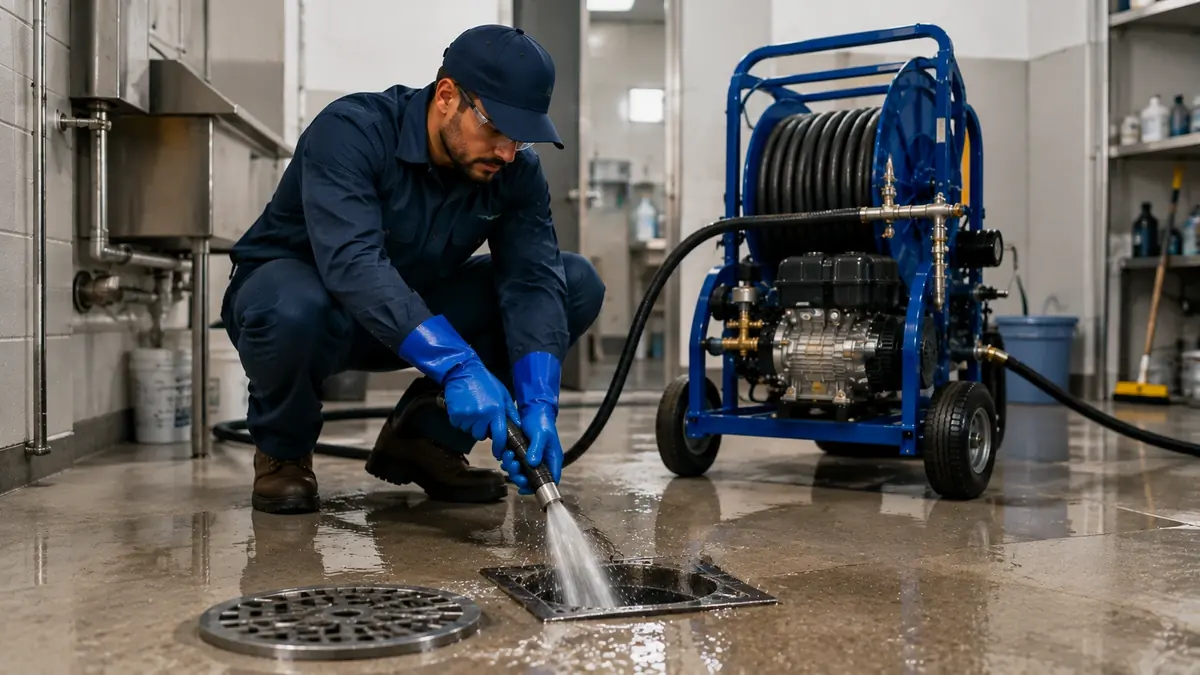 Floor Drain Hydro Jet Cleaning in Port Costa