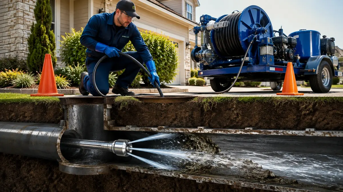 Main Sewer Line Hydro Jet Cleaning in Port Costa