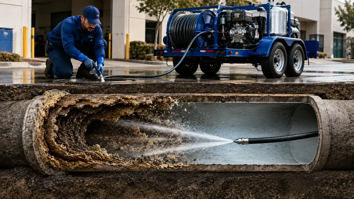 Sewer Pipe Descaling in Port Costa
