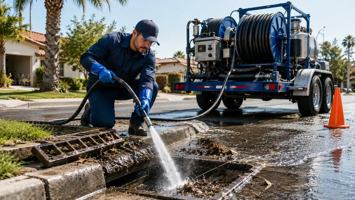 Storm Drain Hydro Jet Cleaning in Port Costa