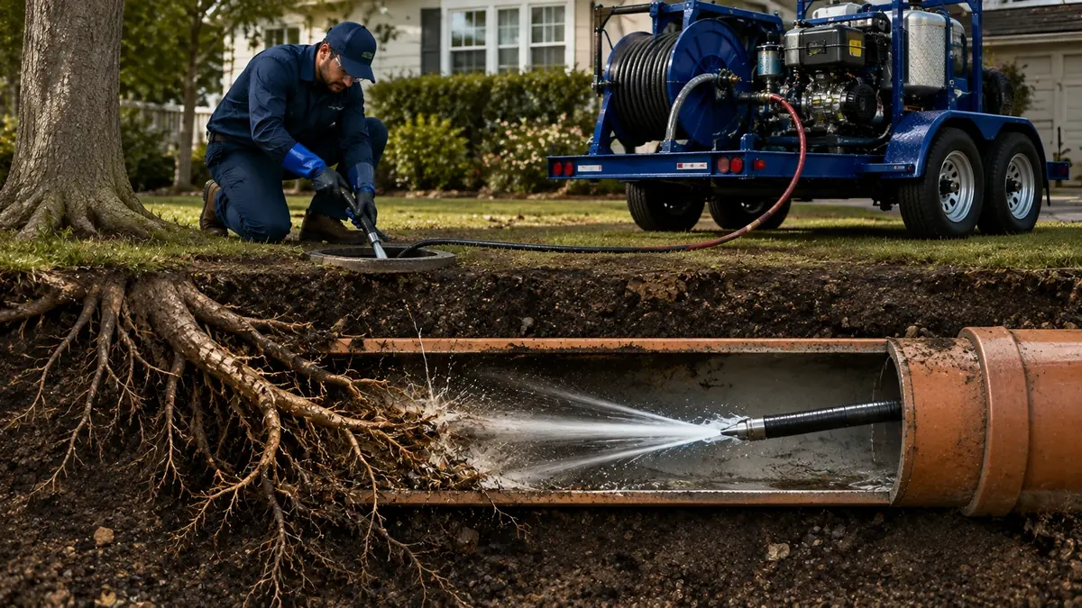 Tree Root Removal with Hydro Jetting in Port Costa